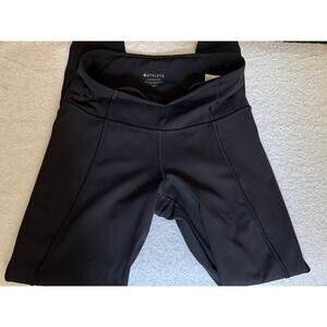 Athleta Lighting High Rise waistband black Tights XXS Support w/5pockets